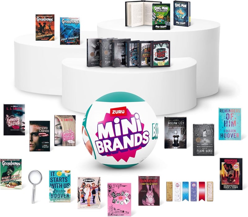 Mini Brands Books (2 Pack) by ZURU Real Miniature Book Brands Collectible Toy, Capsules of 5 Mystery Miniature Books with Real readable Pages and Accessories for Kids, Teens, Adults - Image 3